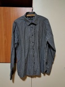 Koszula Męska Marks&Spencer szara paski bawełna