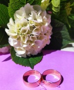 Obrączki nowe  583 rozmiar 19,5 + 22  ~11g   szer .0,8 mm