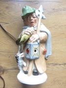 Lampka porcelanowa sygnowana Myśliwy 