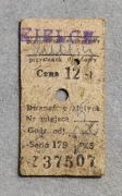 Bilet PKP KIELCE 1970R