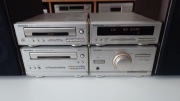 Wieża Technics HD301 z kolumnami Sony i pilot