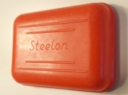 PRL Wieczko Mydelniczki z Logo Huty Plastiku Steelon Wrocław