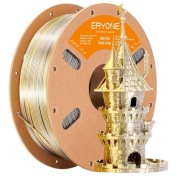 Filament Eryone Silk PLA Dual-Color 1.75mm 1kg Złoto Srebro, efekt jedwabiu