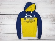 SUPERDRY__SHOP SPLIT PANEL HOODIE M2000050B__ŻÓŁTO-GRANATOWA__L__J.NOWA