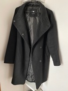 Płaszcz płaszczyk S carry czarny długi oversize