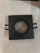 Oprawa czarna kwadrat pojedyncza halogen ruchoma