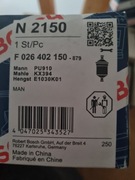 FILTR separatora  PALIWA Bosch F 026 402 150 Filtr paliwa. 2SZTUKI