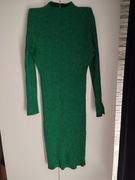 Zielona sukienka z półgolfem