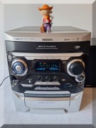 PHILIPS FWM377  3w1 WIEŻA, CD-Audio, Radio, Tape, VFD Display, RDS, MP3