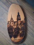 Obraz Wawel 33x14cm na drewnie