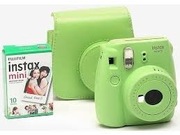 Instax mini 9 zielony z pokrowcem + instant film 