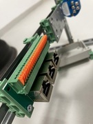 Adapter 3 x ethernet keystone na szynę DIN