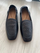 Clarks mokasyny loafers 38 skóra czarne