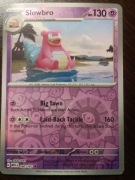 REVERSE HOLO Slowbro 080/165 Karta POKEMON TCG Scarlet & Violet 151