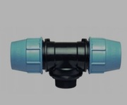 Trójnik skręcany pe 25x1/2x25 gz Unidelta