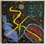 KULMINACYJNY MOMENT obraz akryl 30x30