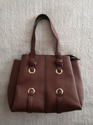 Duża brązowa elegancka torba torebka shopperka TU jak nowa