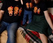 Świąteczne koszulki dla rodziny 2+1