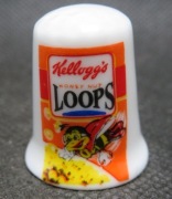 Naparstek Kolekcjonerski Porcelanowy marka płatków Loops Kellogg's