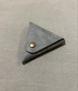 NOWA Skórzana portmonetka na monety szara unisex