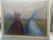 Apolonia Szczęsna elfy 1955 obraz olejny