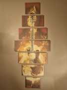 Obraz na płótnie GITARA 7 częsci 240x110 cm