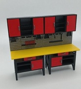 Falbanek stół warsztatowy w skali 1:18