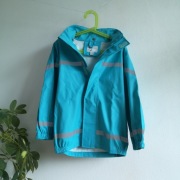 Wymiary! 100% antydeszcz kurtka PU z odblaskami My Wear Young 110 116