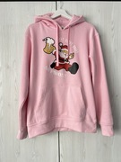 Różowa świąteczna bluza z Mikołajem JHK XL