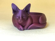 Miseczka w kształcie śpiącego kota siamskiego – dekoracyjna, 3D