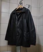 kurtka Leather XL męska skórzana kolor czarny fason klasyczny prosty marki 