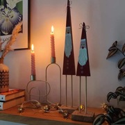 Mikołaje drewniane ozdoby bożonarodzeniowe