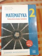 "Matematyka 2" - podręcznik, zakres rozszerzony.