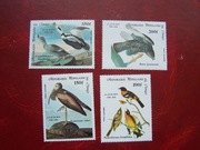 Kongo 1985 MNH Mi. 994/97 Fauna Ptaki J. Audubon