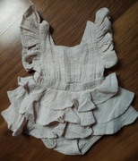 Nowe beżowe letnie body dziecięce