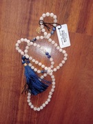 Naszyjnik By Dziubeka z kamieni naturalnych biało granatowy