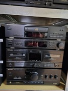 Wieża audio TECHNICS – klasyczny zestaw (wzmacniacz, CD, tuner, magnetofon)
