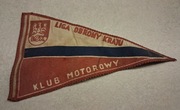 Proporczyk PRL Liga Obrony Kraju Klub Motorowy 