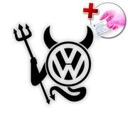 NAKLEJKA NA SAMOCHÓD AUTO LAPTOP - VW DEVIL