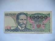 POLSKA Banknot 10000 zł 1988 r. Stanisław Wyspiański seria BN