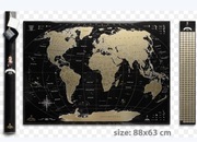 Zdrapkowa mapa świata My Map Black Edition w tubie