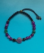 Bransoletka kamienie naturalne - amulet, ochrona przed złą energią 