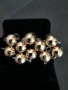 Czeburaszki wolframowe okrągłe złote 4g