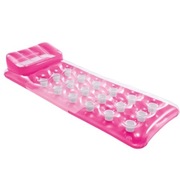 MATERAC PLAŻOWY Z PODUSZKĄ RÓŻOWY