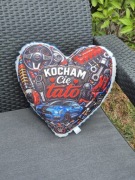 Poduszka serce dzień Ojca, kocham Cię  tato 37cm