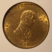 JAMES MONROE USA - NUMIZMAT, MEDAL GCN MS66