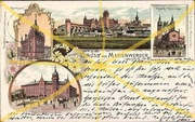 Kwidzyn - Marienwerder. Lito z 1899 rok. Pocztówka z opisem.Polecam. 