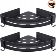 Zestaw Dwóch Półek Łazienkowych Narożnych Wisząca Pod Prysznic Do Kuchni