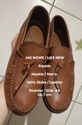 Espada  Męskie wygodne mokasyny z miękkiej skóry, 100% Skóra, 44 / 28,7 cm