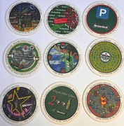 Zestaw 9 Unikatowych Podkładek Heineken – Beer Mat Contest 2000/2001